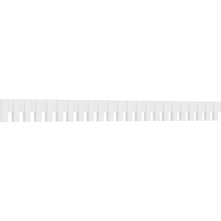 Ekena Millwork Elizabeth Architectural Grade PVC Dentil Block Trim, 6"H x 1"P x 92"L DENP06ELZ02